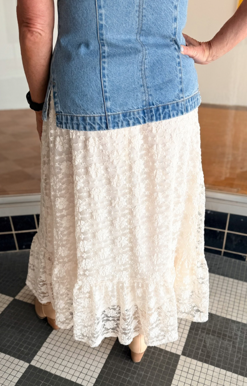 Letters Midi Skirt