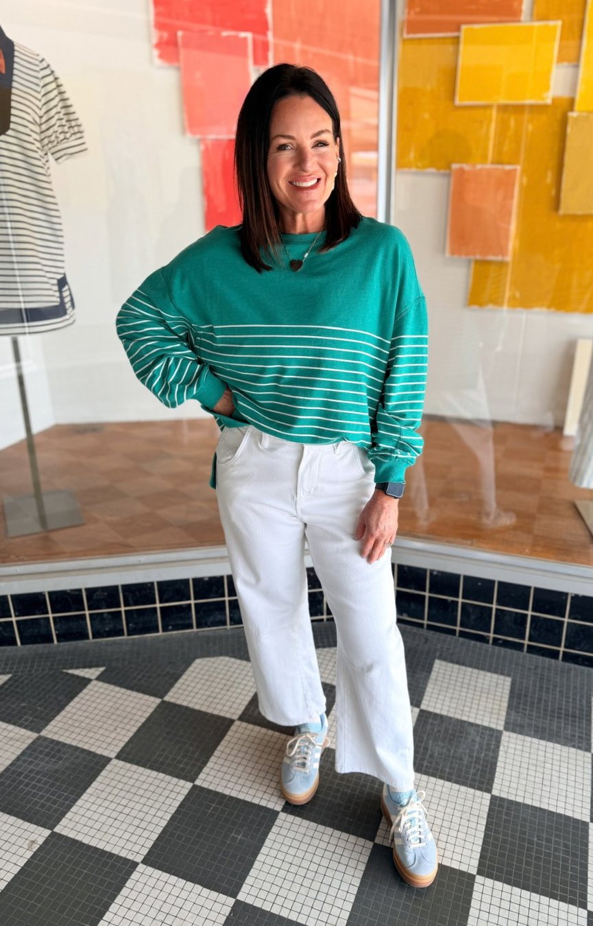 Modern Stripe Weekender