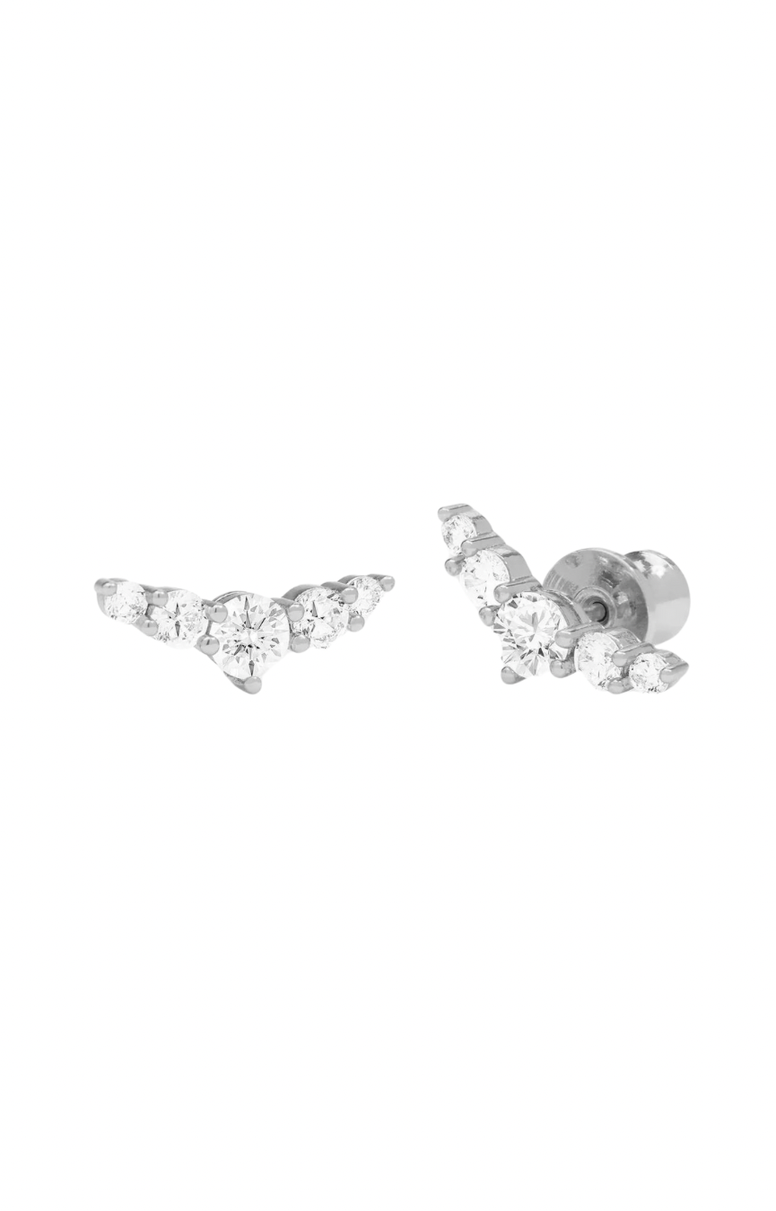 Radiant Silver Studs