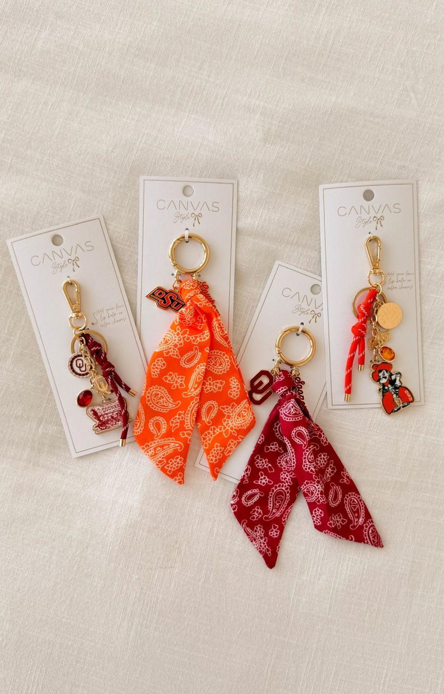 Oklahoma State Cluster Bag Charm