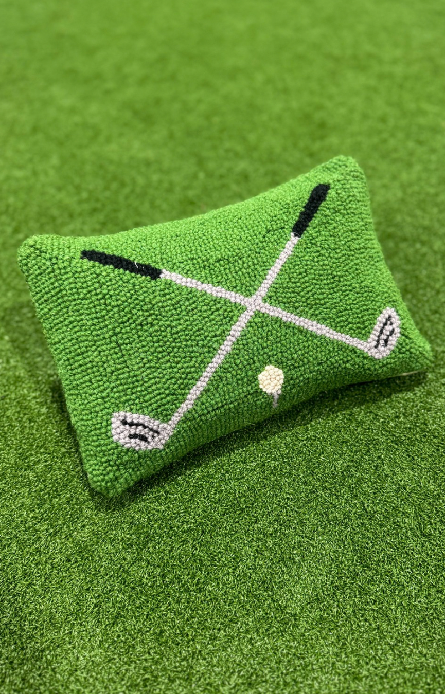 Cross Golf Clubs Hook Pillow