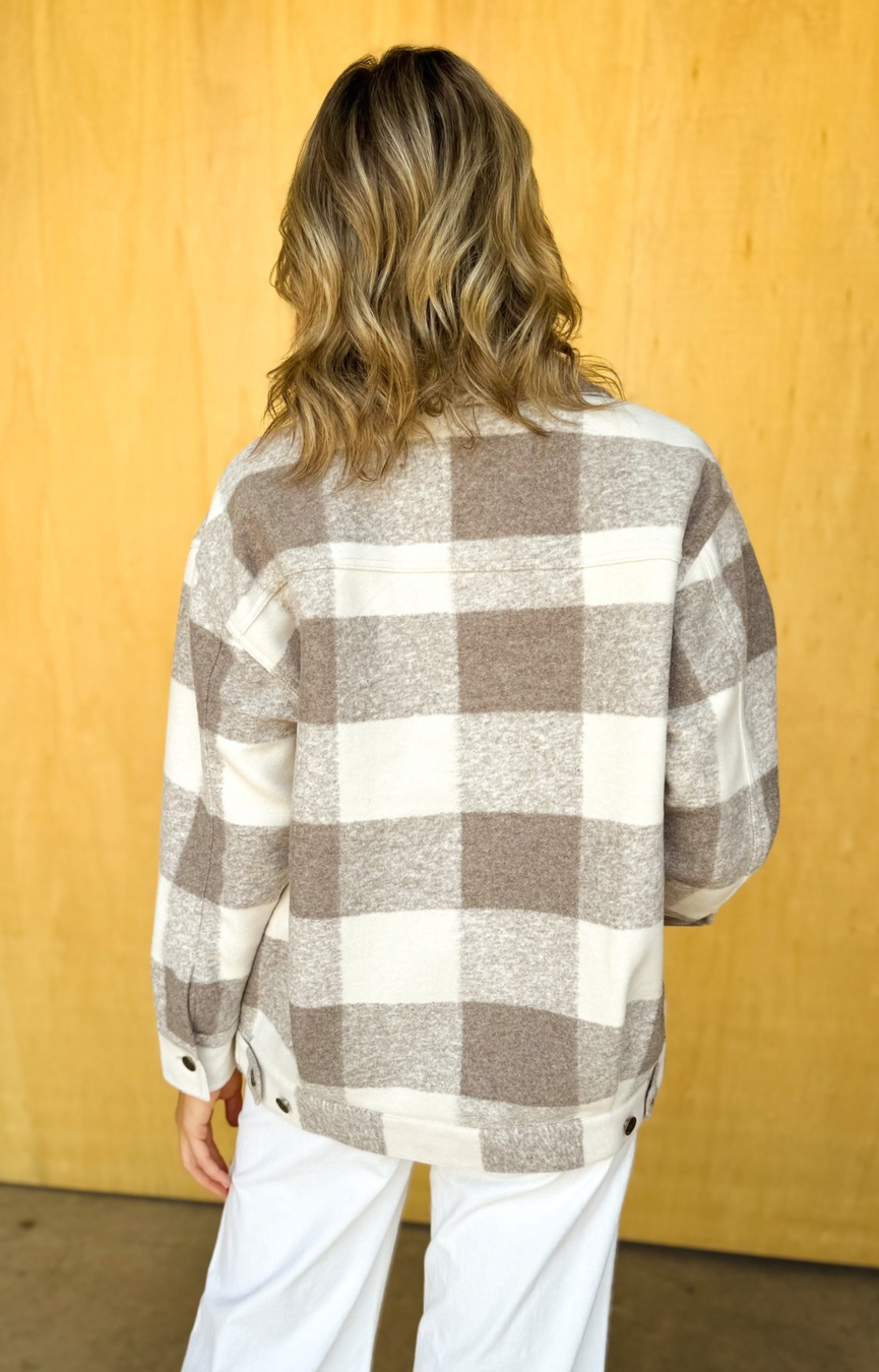 Preston Knit Plaid Jacket