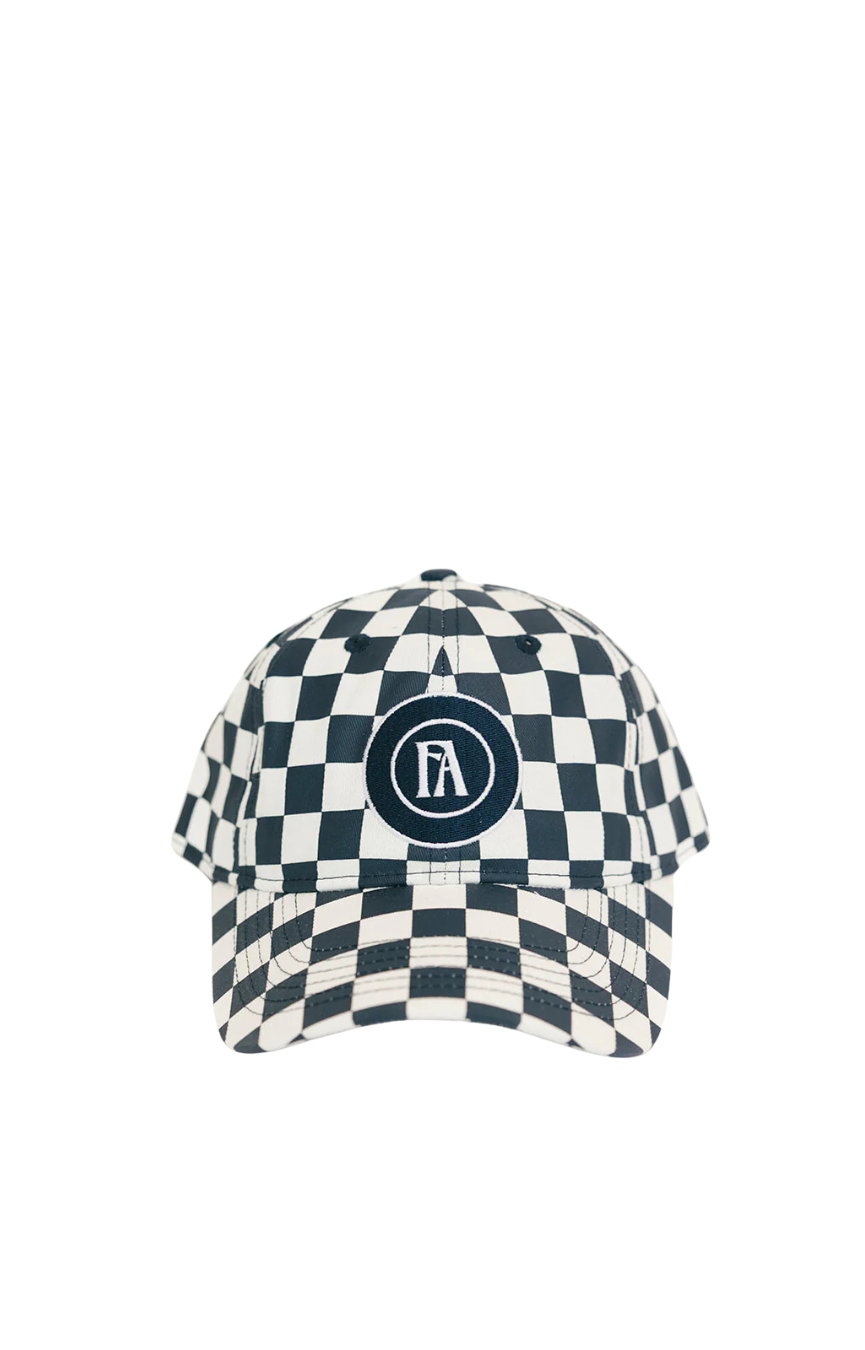 Cass Hat- Indigo Checkered