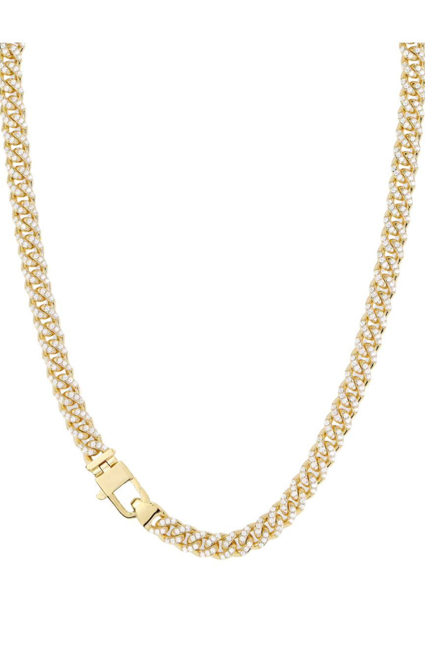 Pave Julian Cuban Chain Necklace
