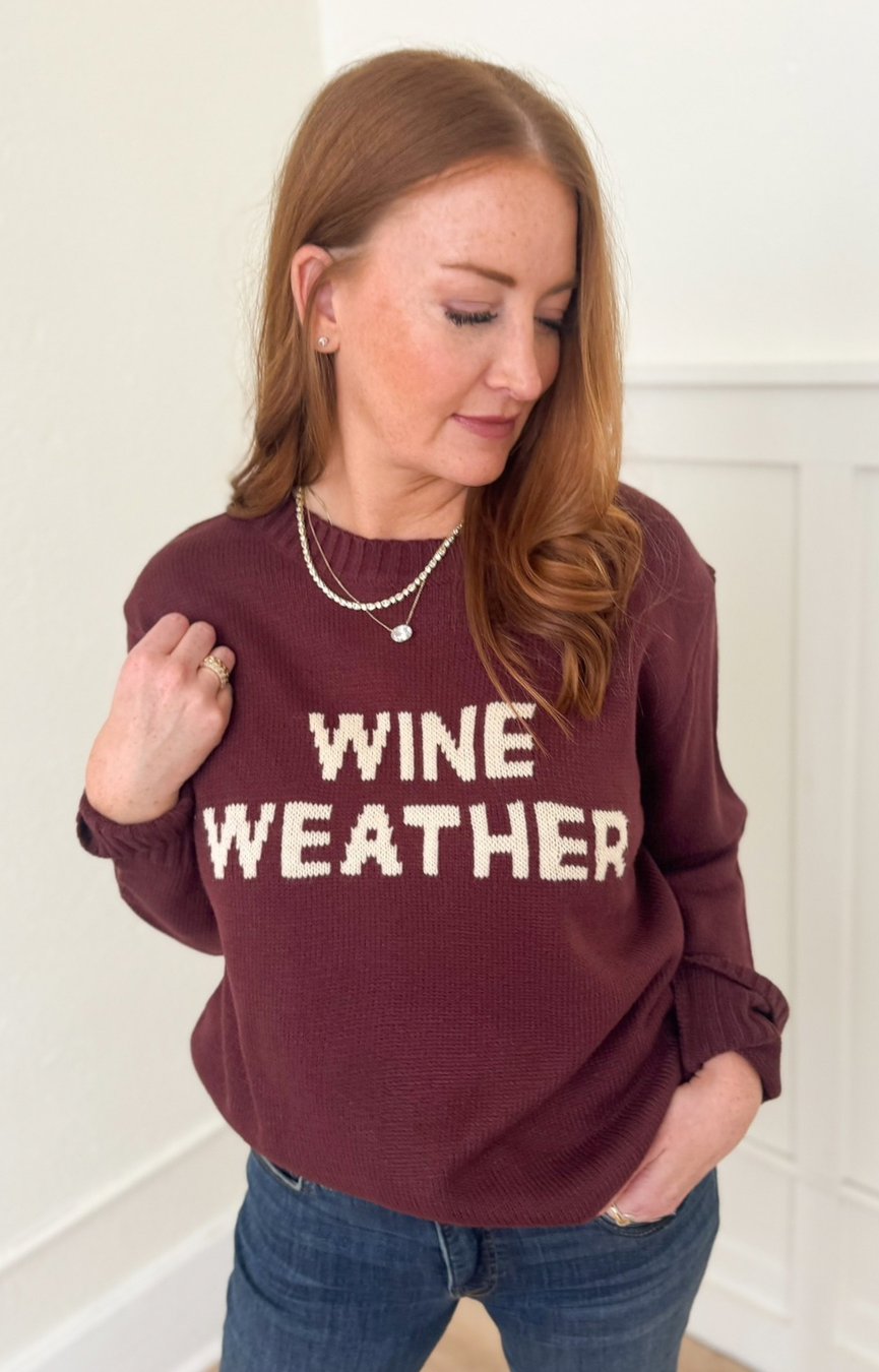 Wine Weather Sweater