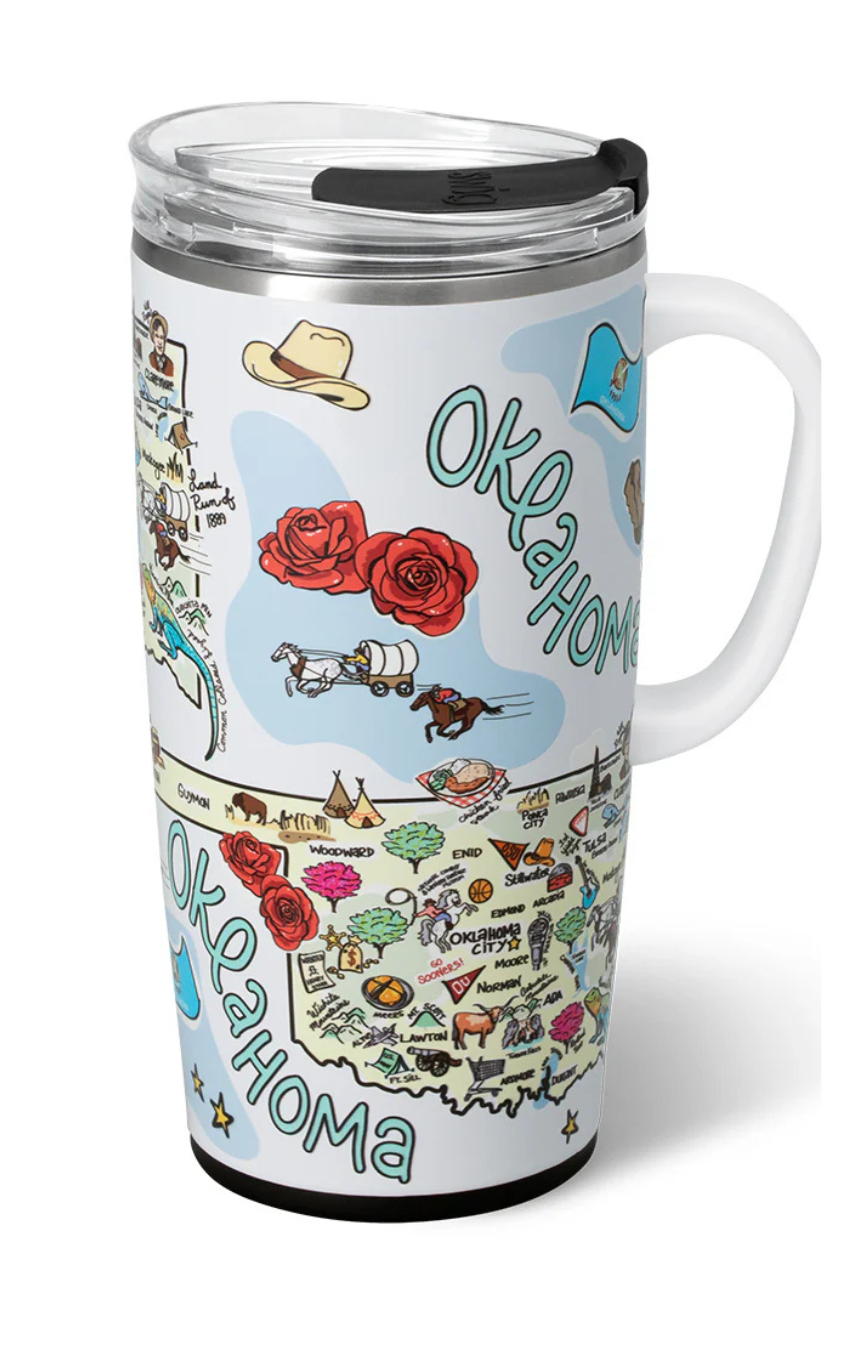 Oklahoma 22oz Travel Mug