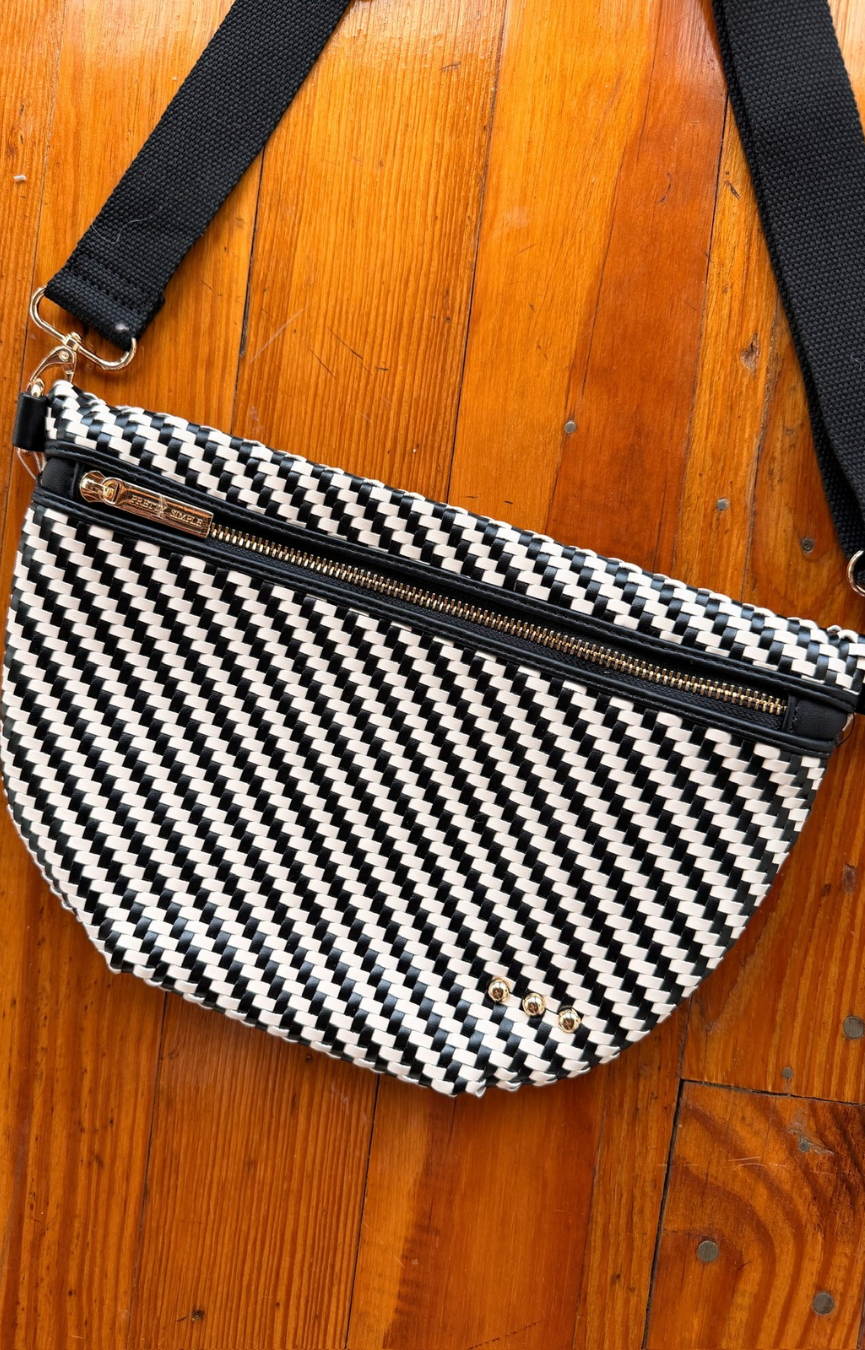 Diagonal Westlyn Woven Belt Bag