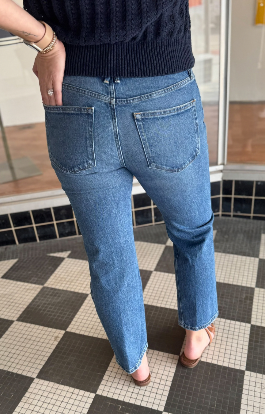 Vintage Straight Ankle Jeans