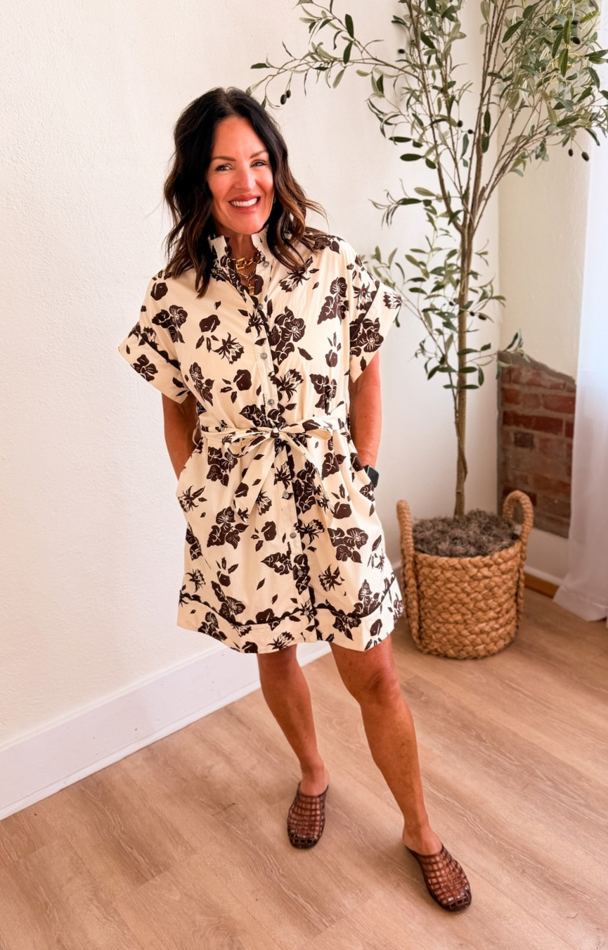 Espresso Bloom Dress