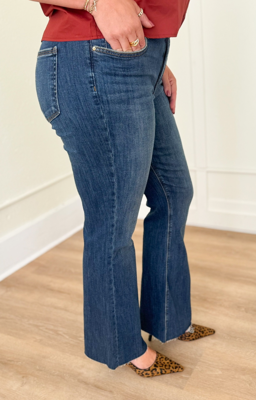 Stella HR Fab Ab Flare Jeans- Intriguing Wash