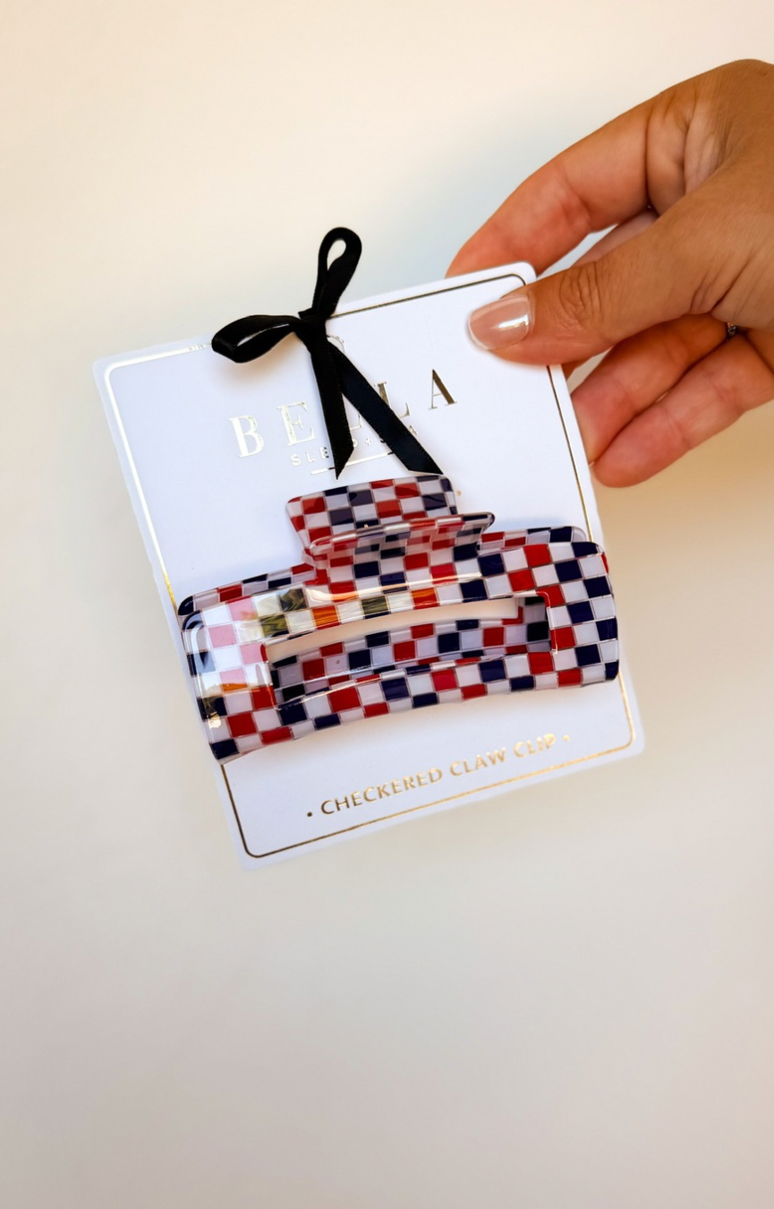 Checkered Claw Clip