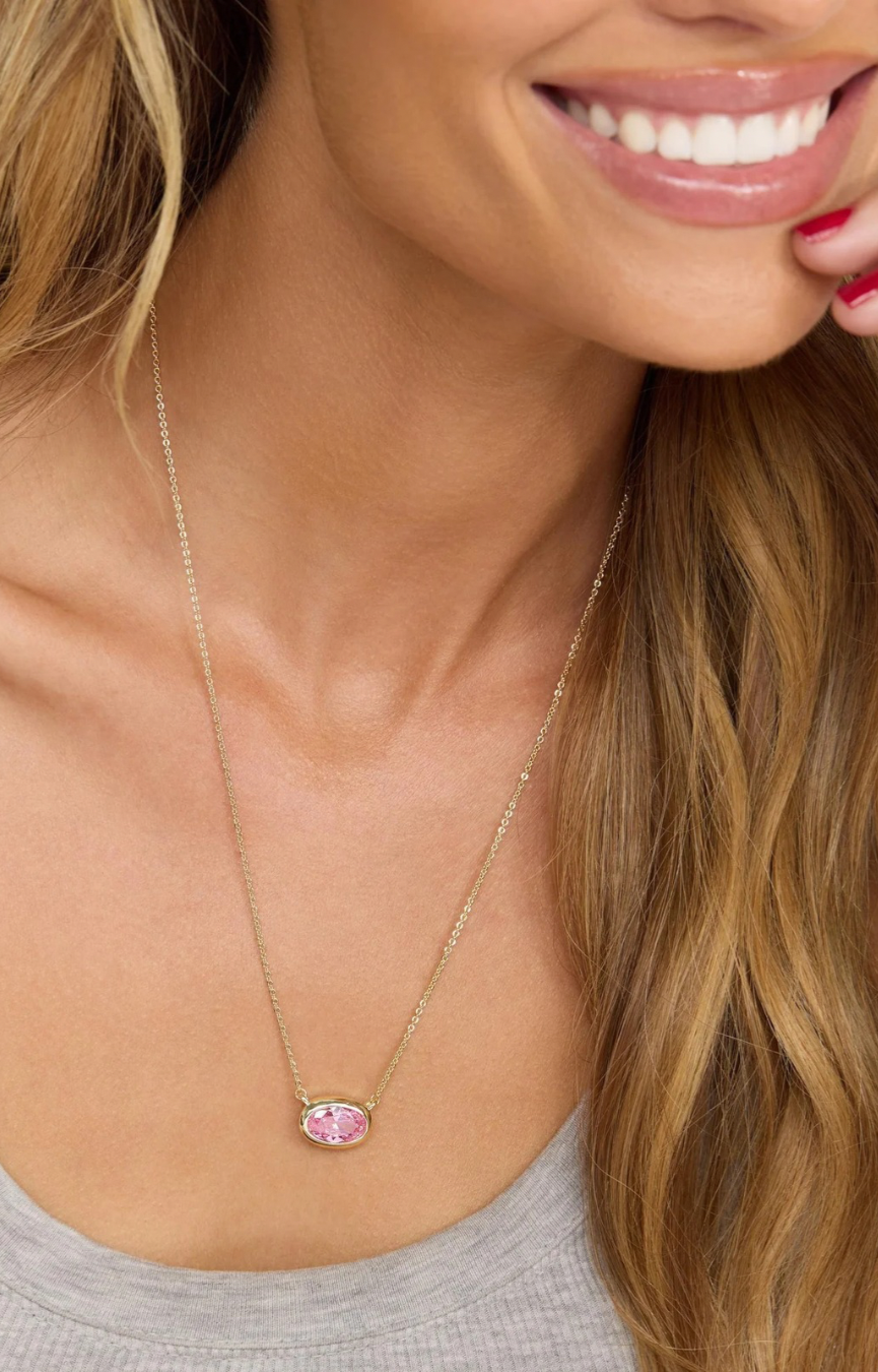 She’s A Boss Pink Pendant Necklace