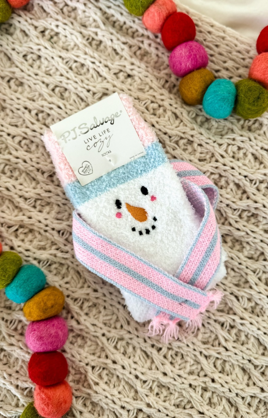 Cozy Crew Snowman Socks