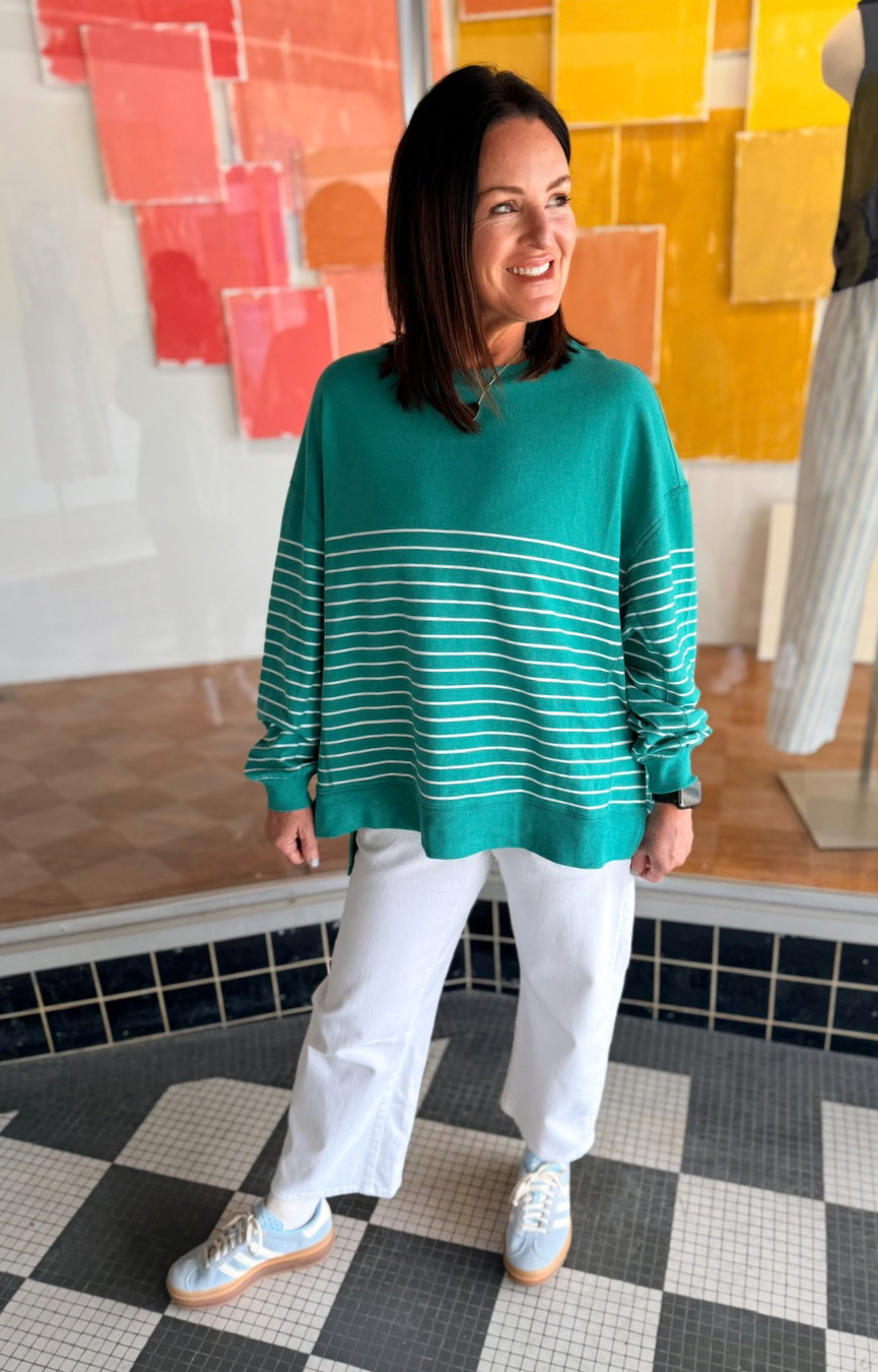 Modern Stripe Weekender