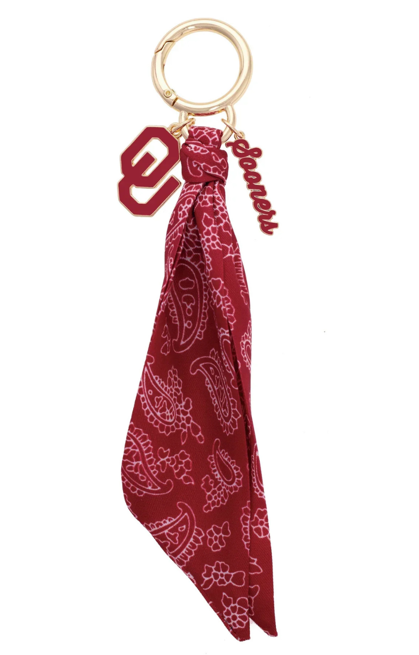 Oklahoma Logo Bandana Bag Charm