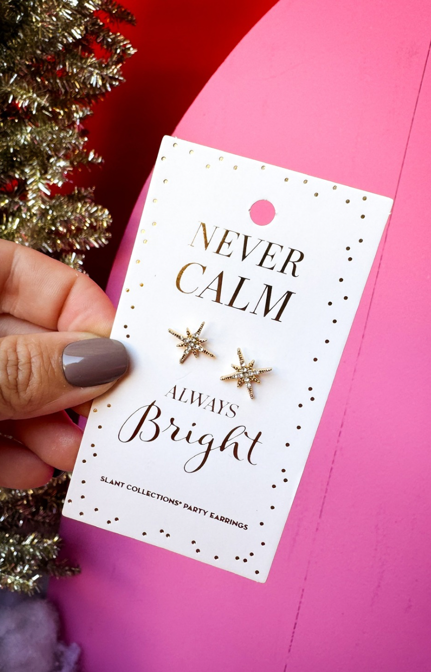 Party Earrings- Never Calm, Always Bright