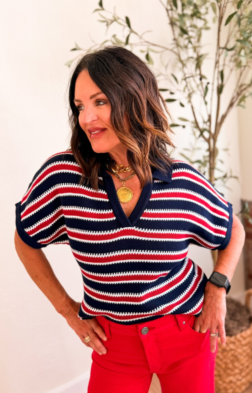 Yelena Striped Top