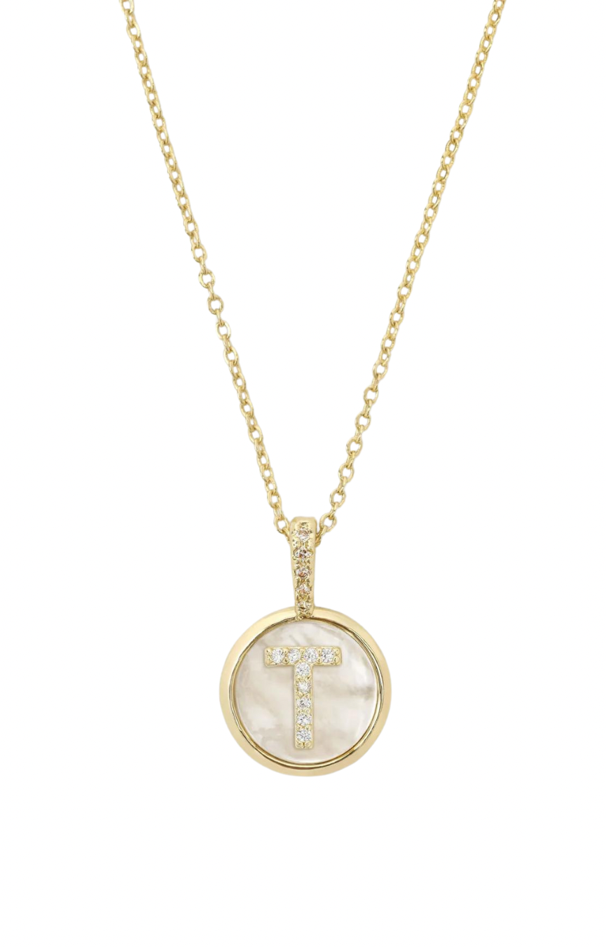 Baby Love Letters Gold Medallion Necklace