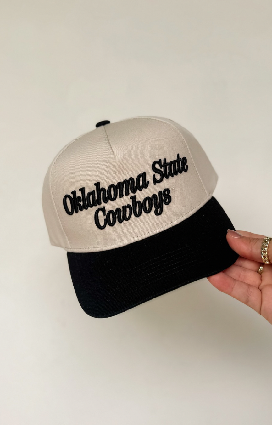 OK State 3D Script Hat