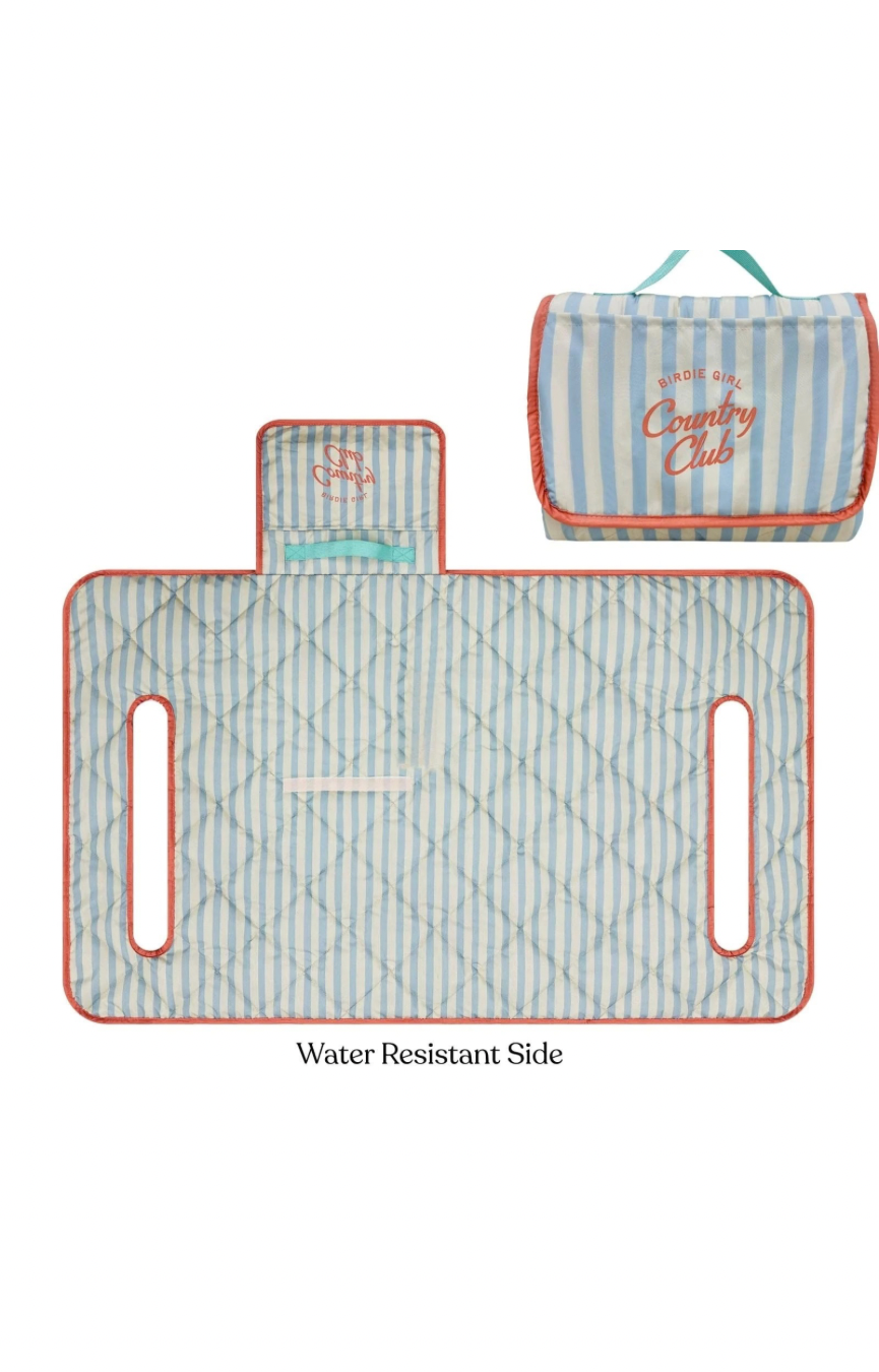 Country Club Stripe Reversible Golf Cart Seat Cover