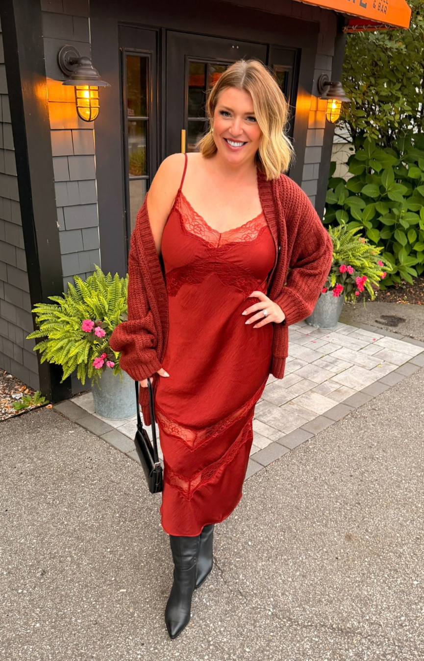 Whitmore Cardigan- Velvet Rouge