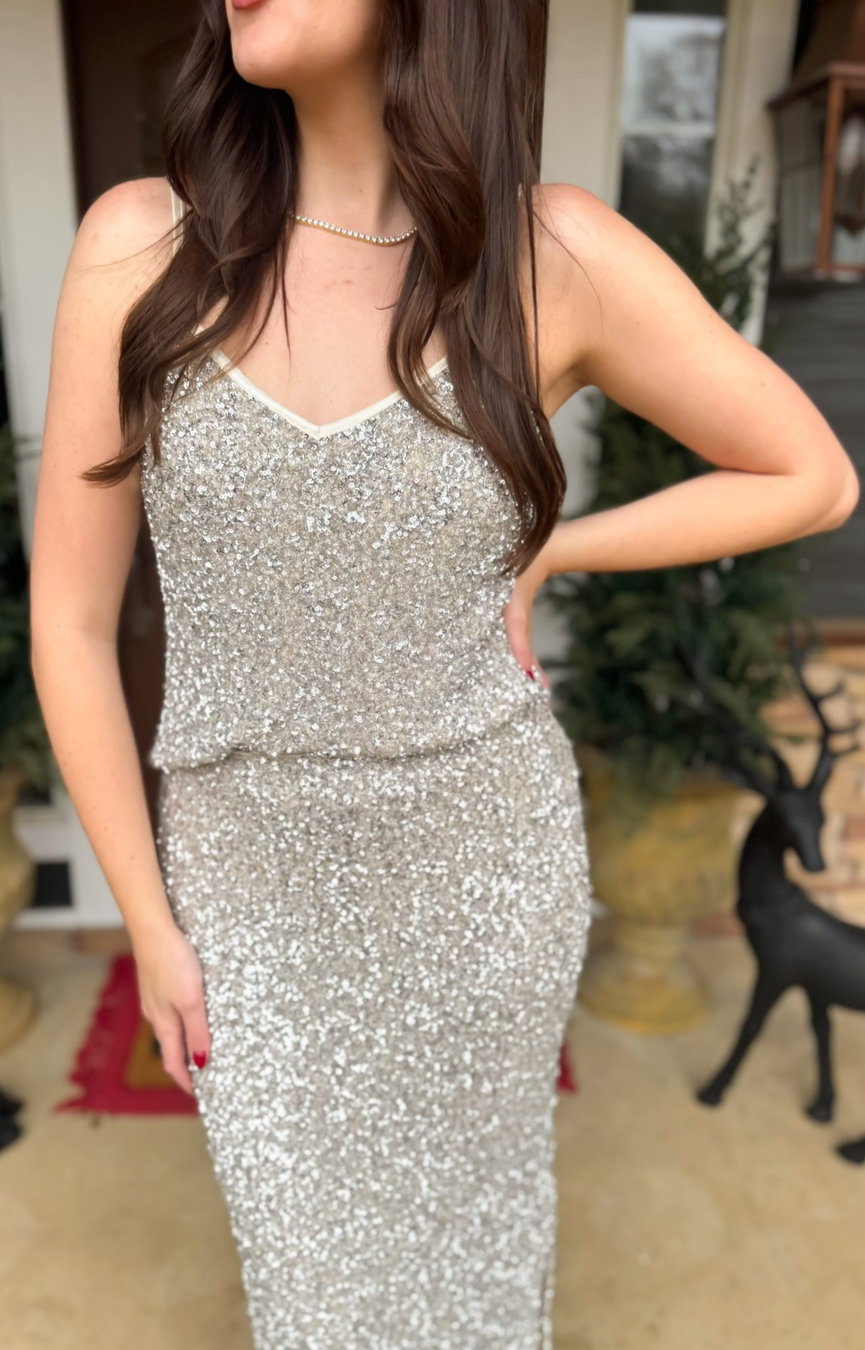 Luster Sequin Top