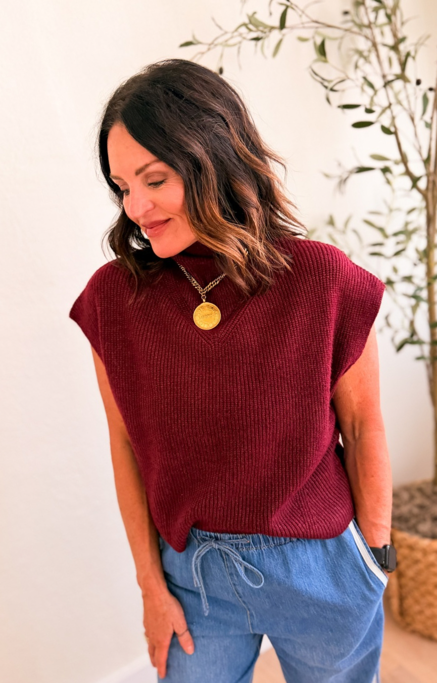 Berry Cozy Sweater