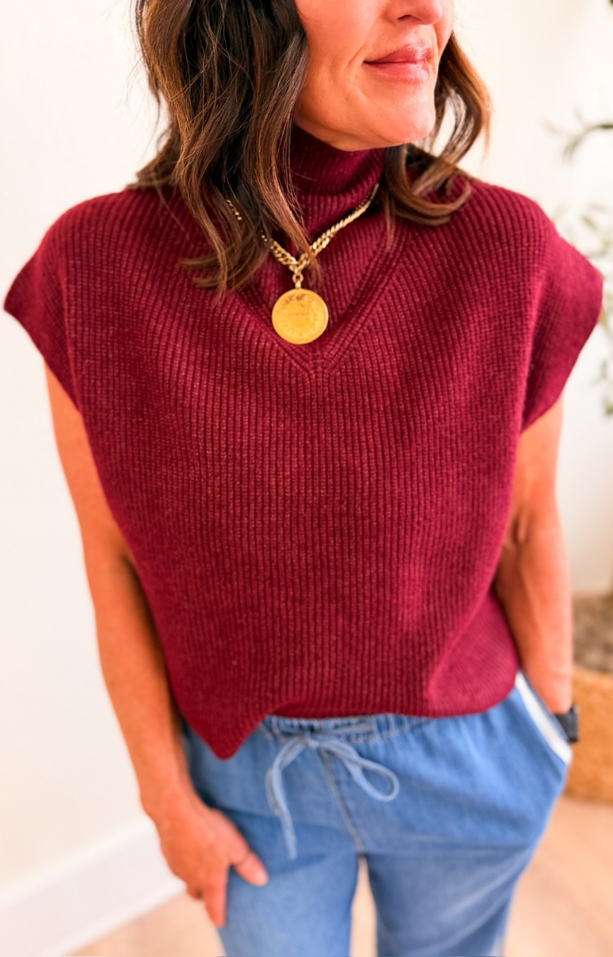 Berry Cozy Sweater