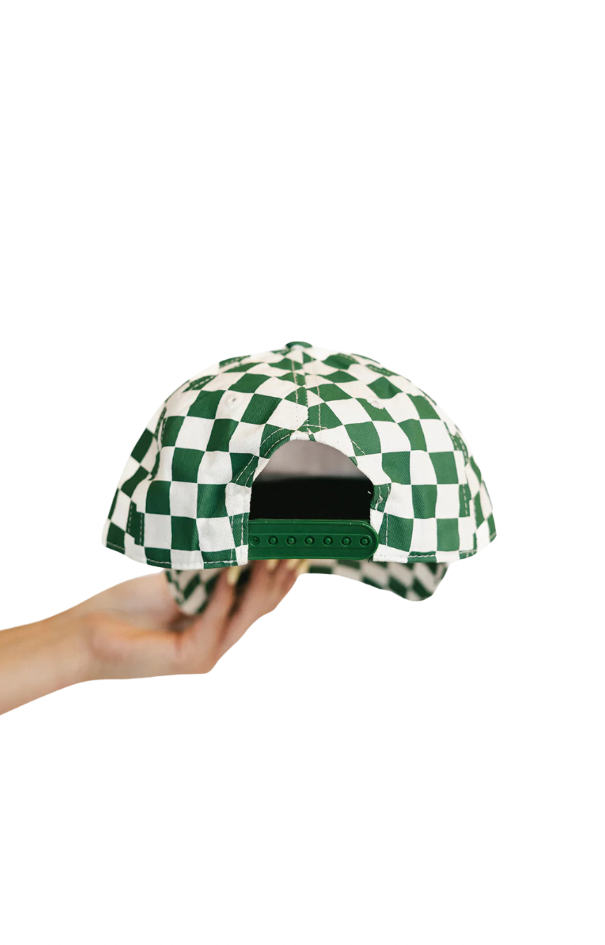 Cass Hat- Green Checkered