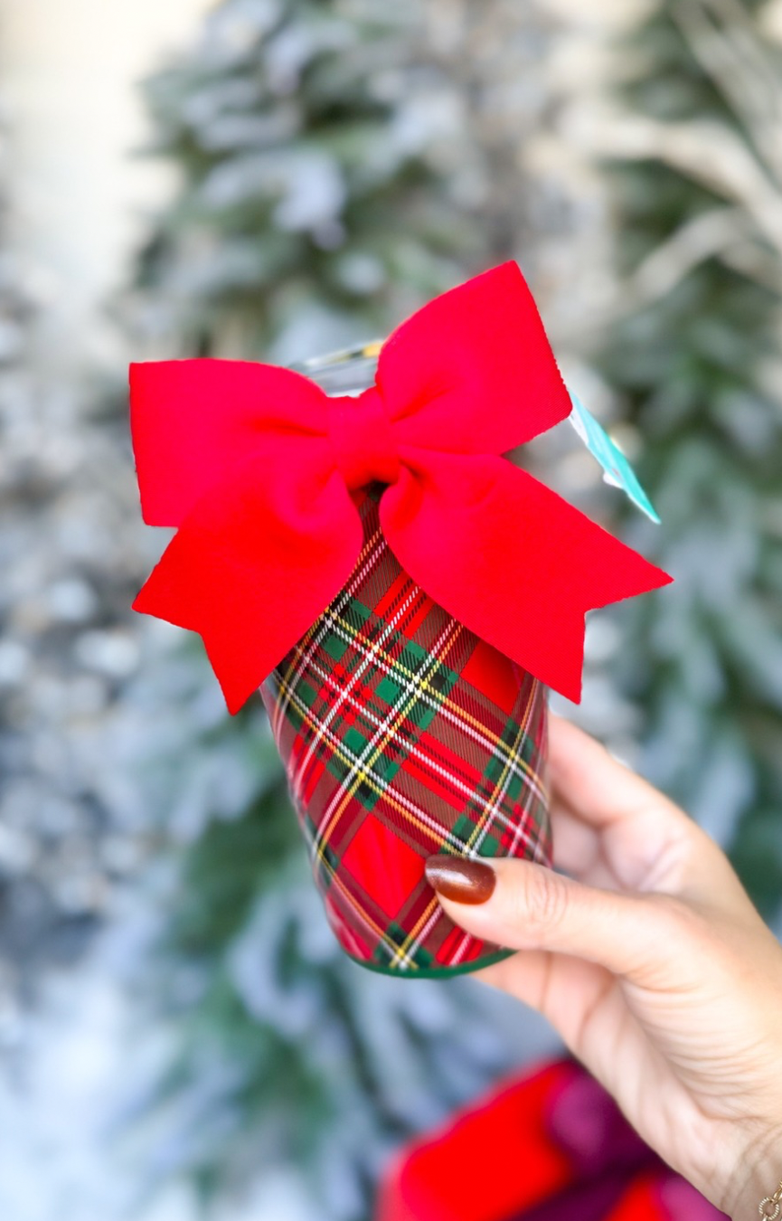 Christmas Plaid 24oz Party Cup