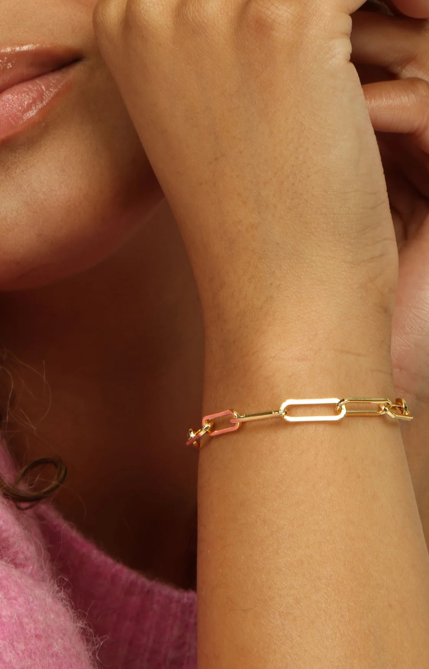 Samantha Gold Chain Link Bracelet