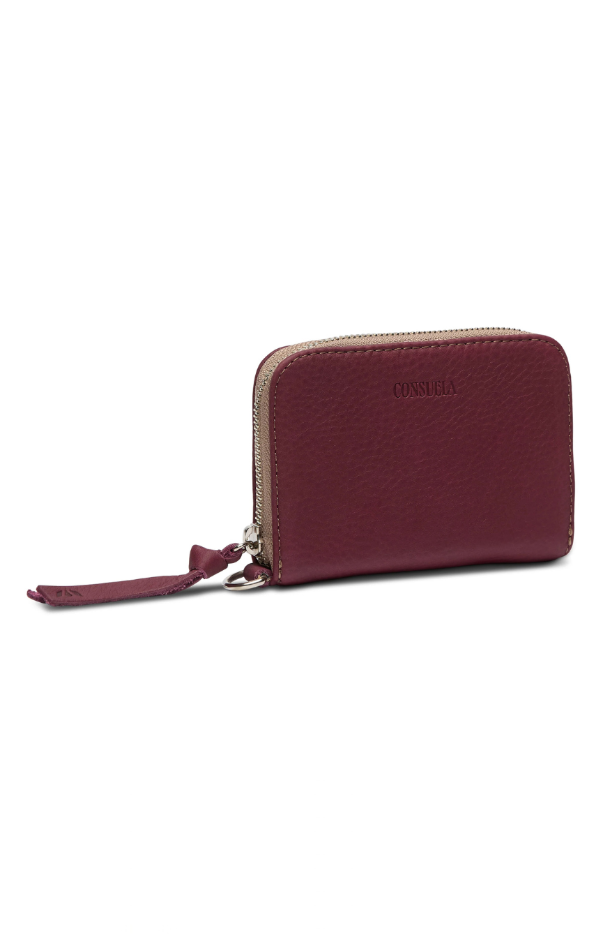 Plum Zippy Wallet
