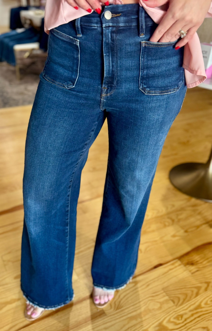 Soft Tech Good Waist Palazzo Jeans