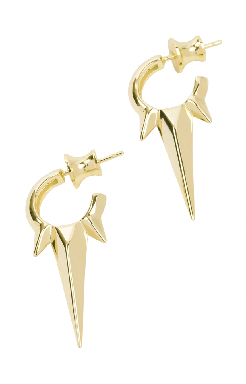Gabriella Smooth Triple Spike Earrings
