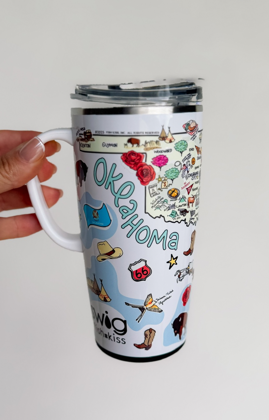 Oklahoma 22oz Travel Mug