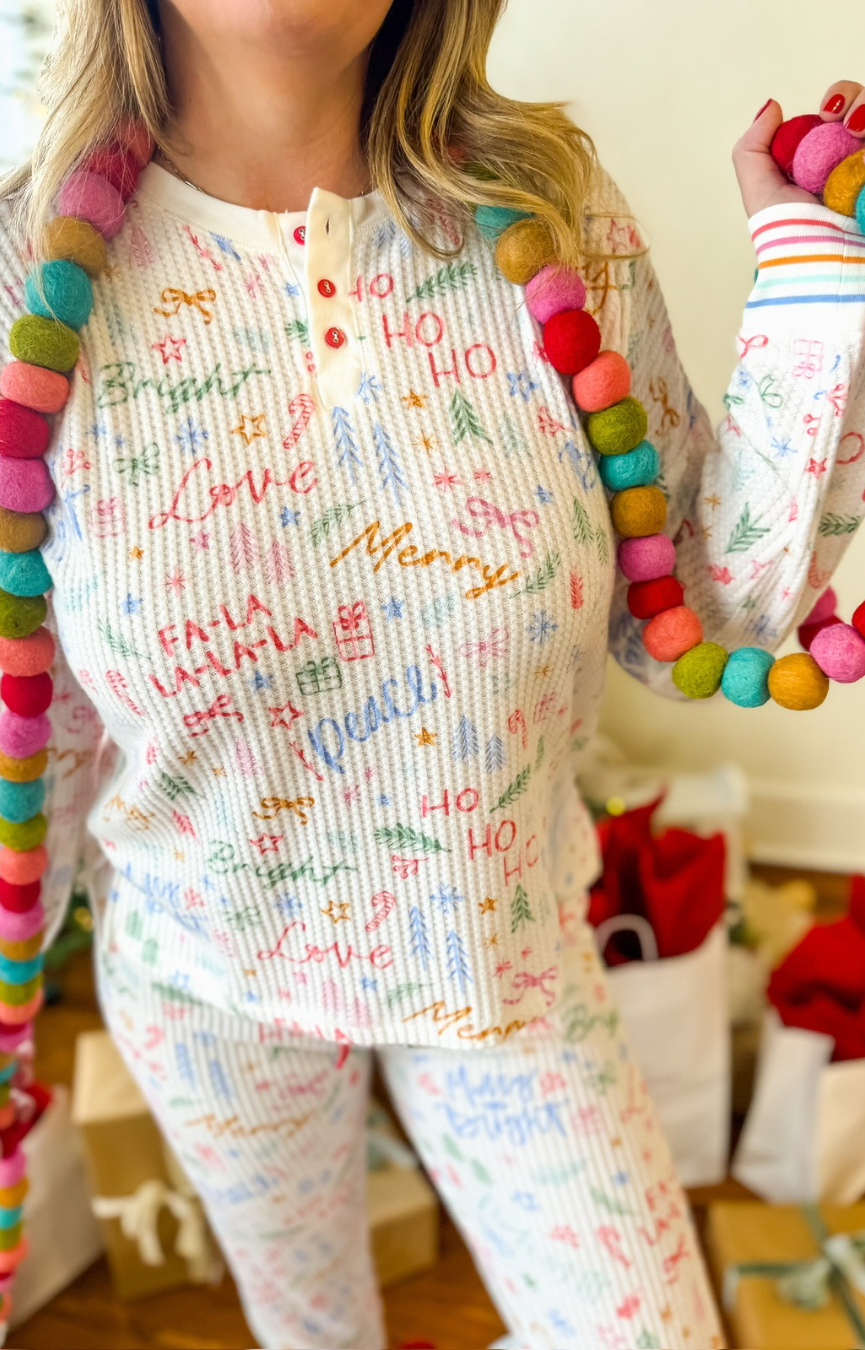 Ski Jammies Fa La La Set