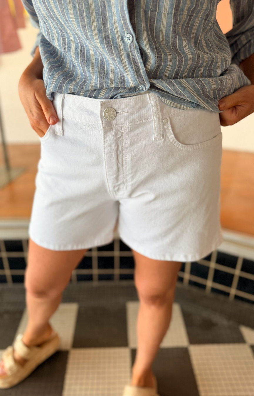 Jane HR Short- Optic White