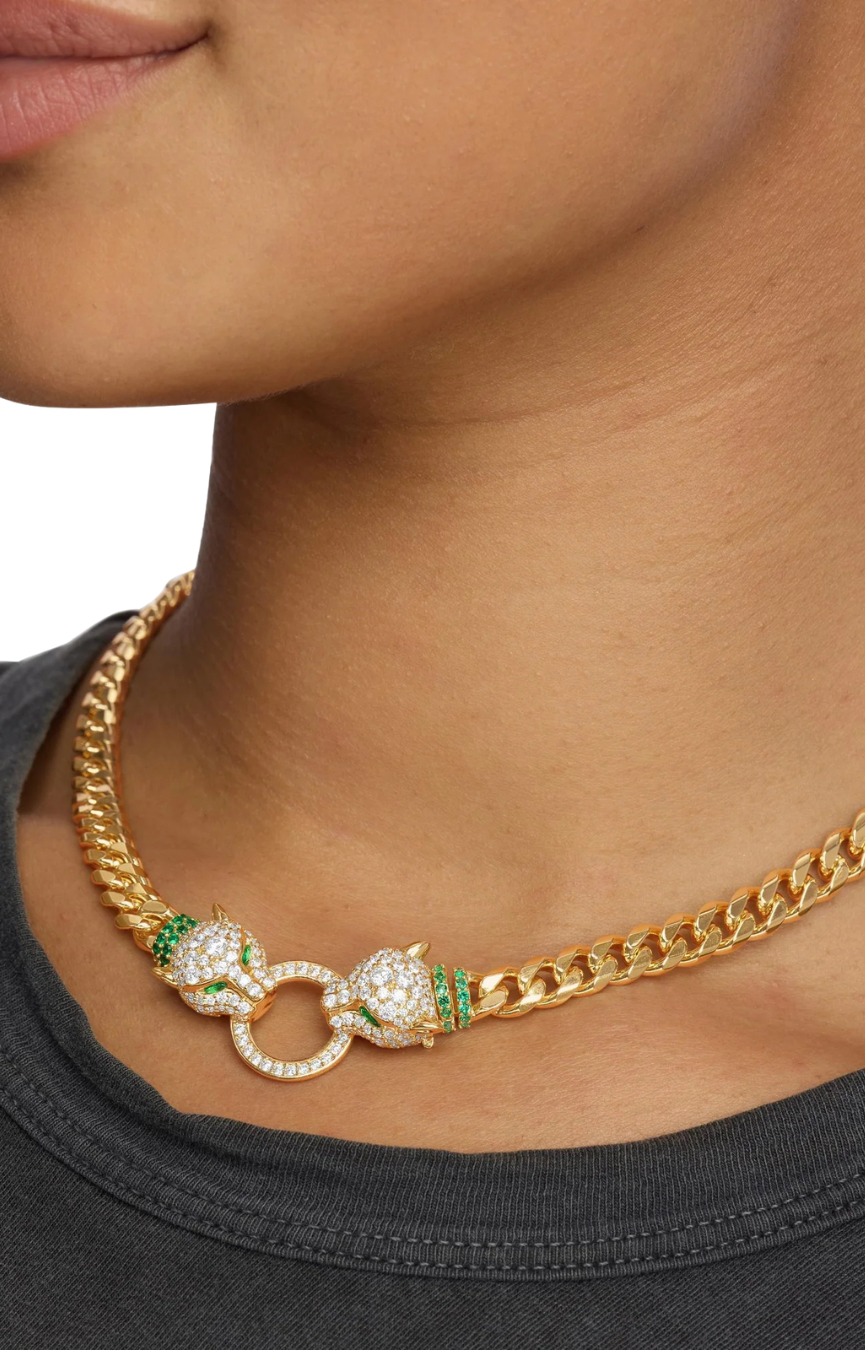 Jaguar 6.8mm Cuban Chain Necklace