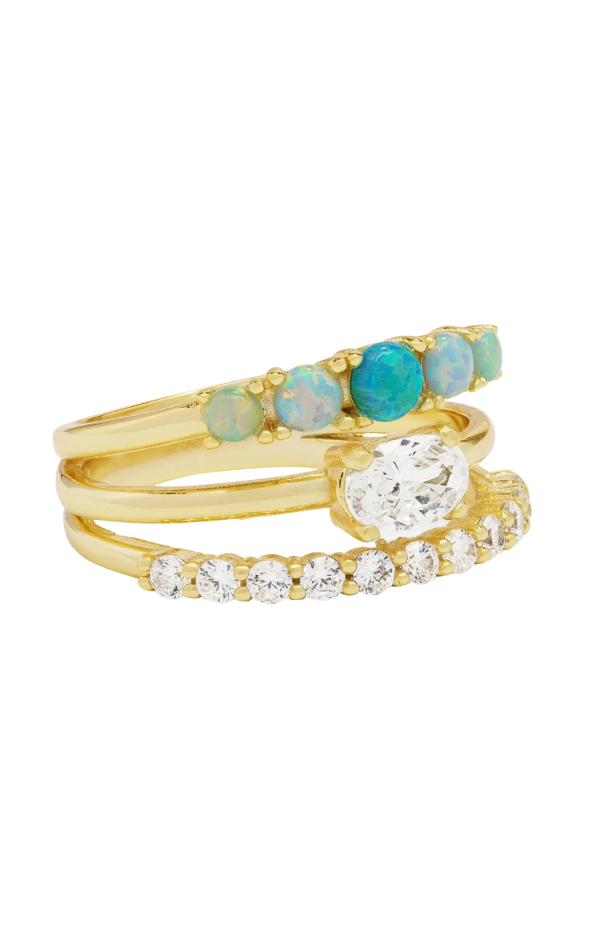She’s So Stacked Blue Ombre Ring
