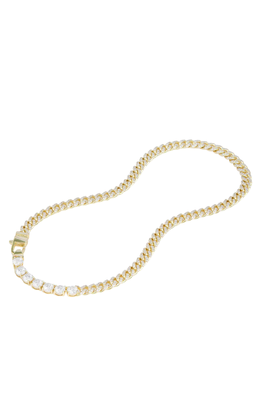Pave Julian Loves Diamonds Necklace