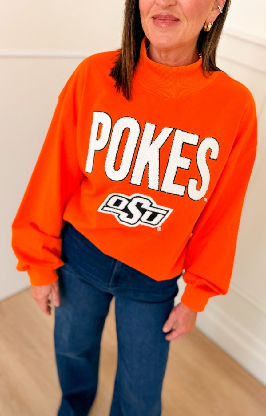 Oklahoma State Mock Neck Sweatshirt
