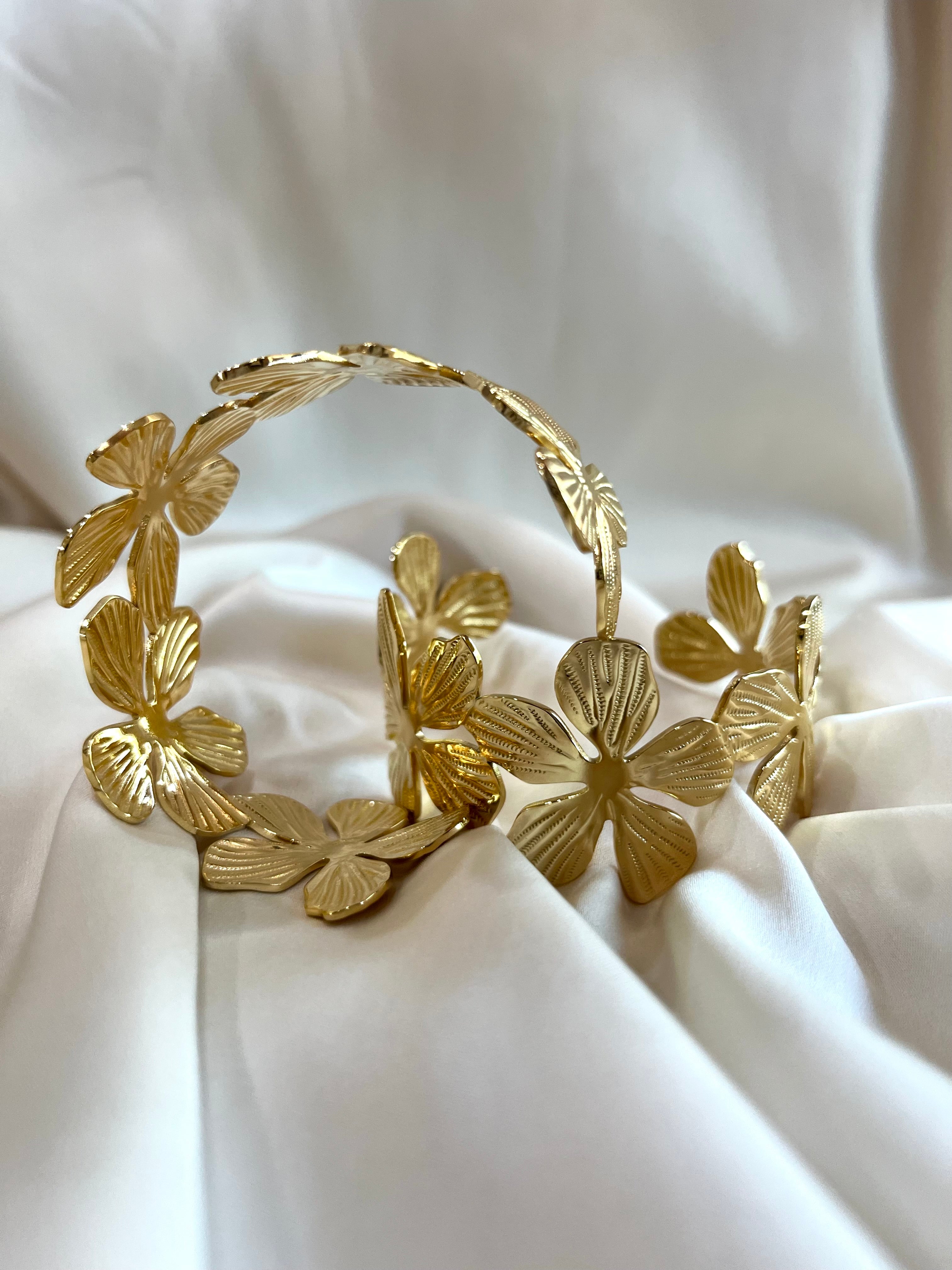 Flower Cuff Bracelet