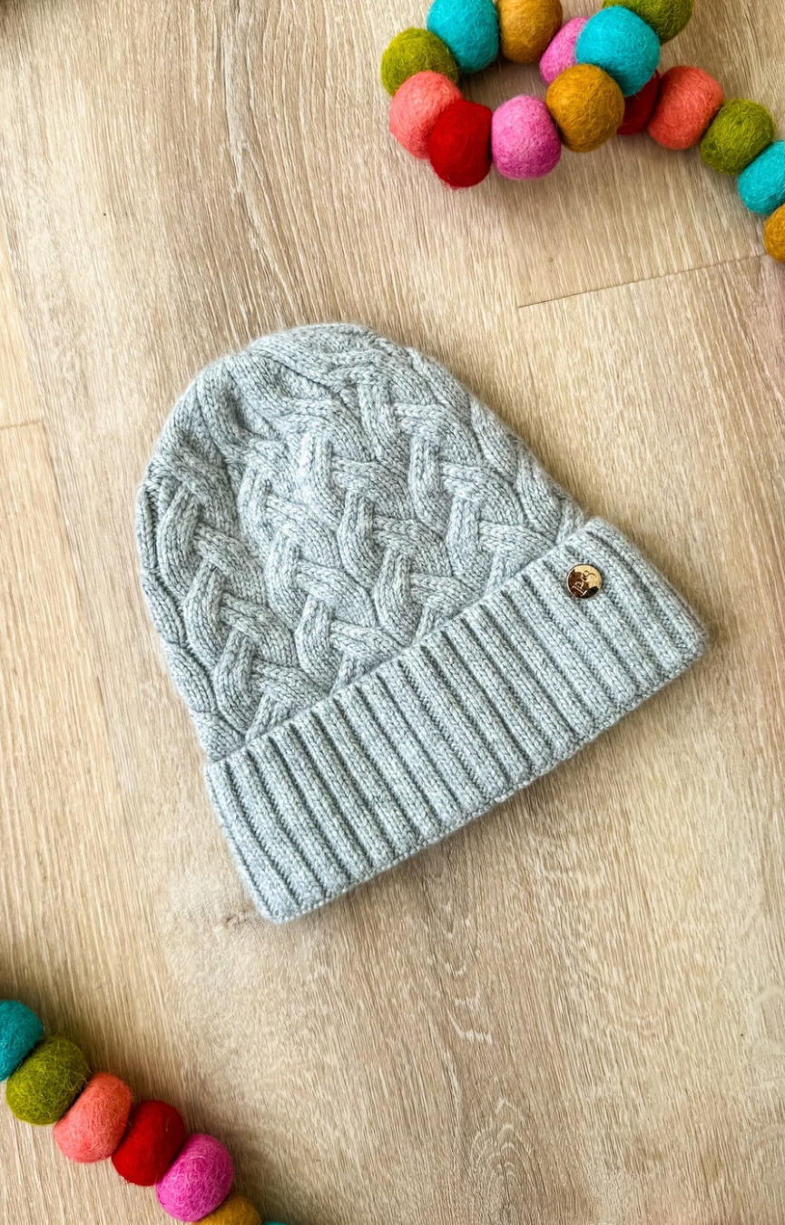 Satin Lined Cashmere Beanie