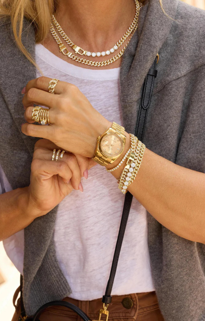Pave Julian Cuban Chain Bracelet