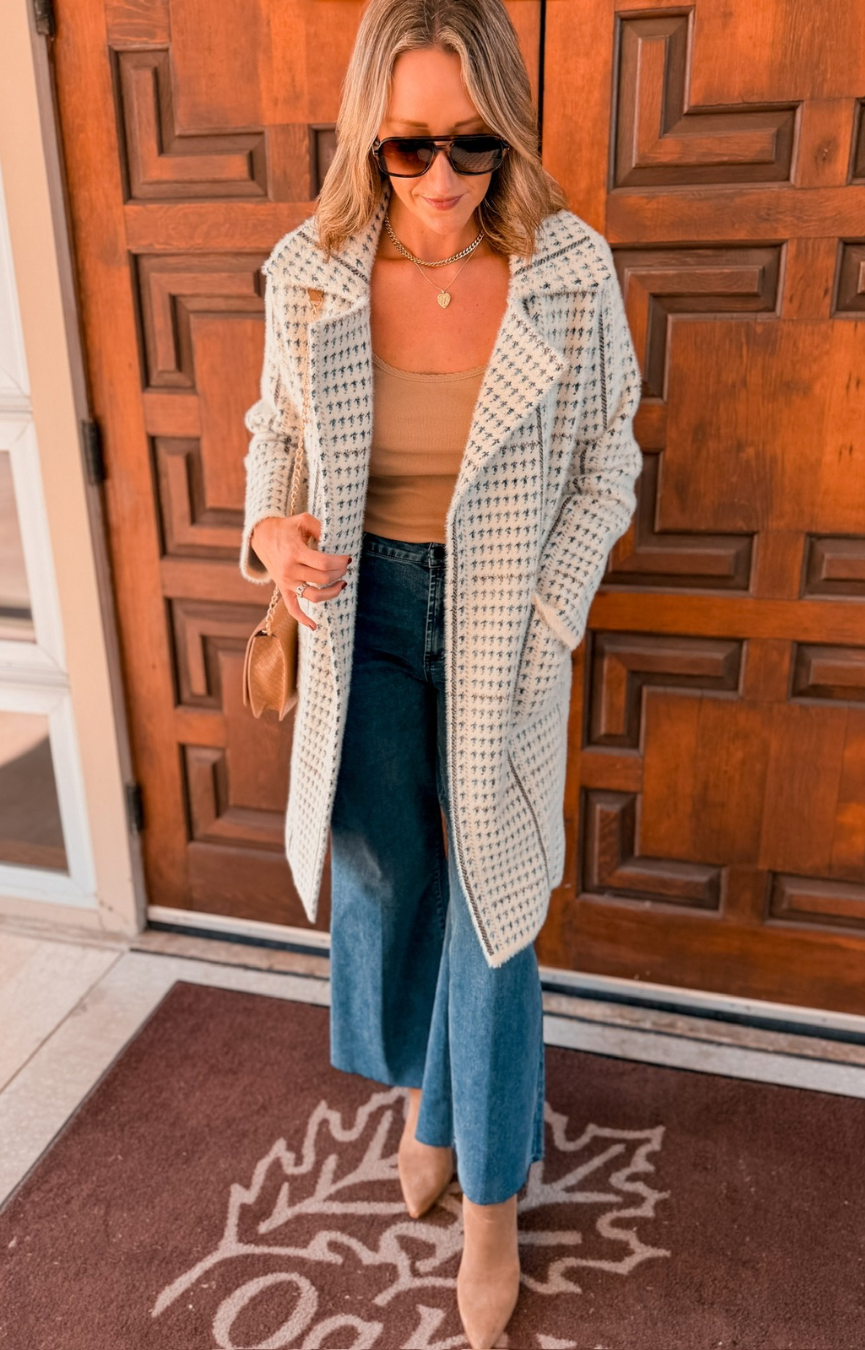 Marceau Houndstooth Coat