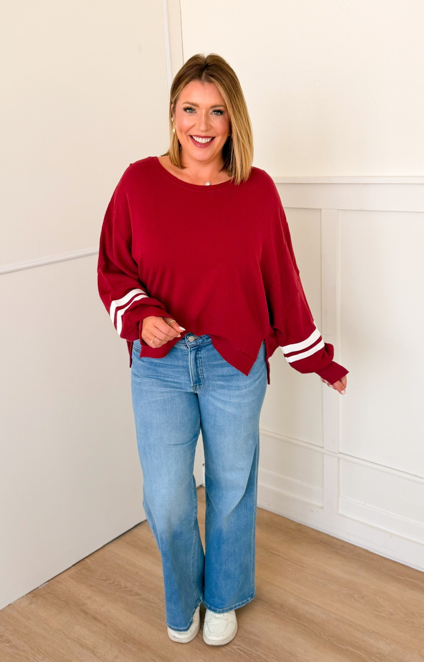 Good Waist Palazzo Ankle Jeans- Cedarwick