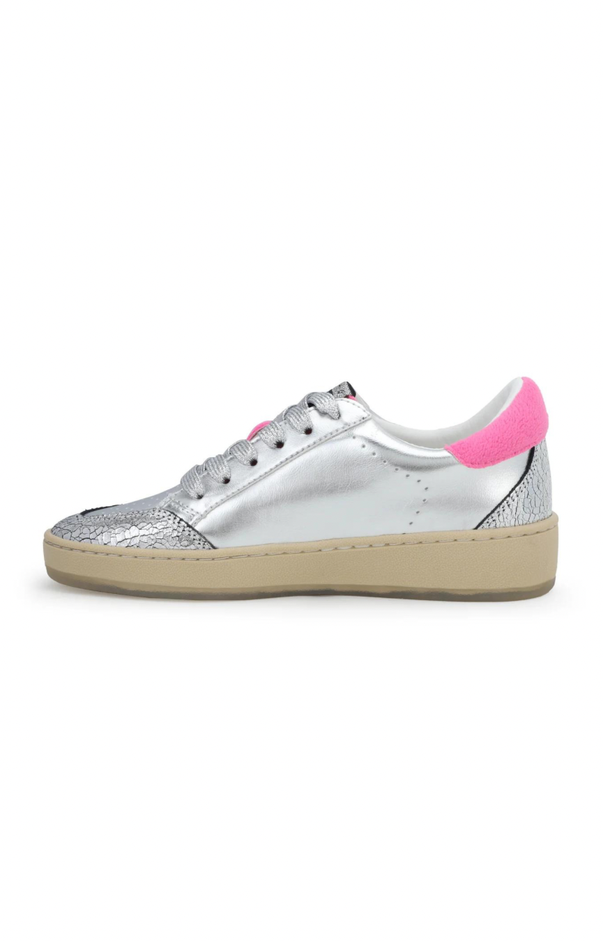 Denisse 42 Silver/Pink Sneaker