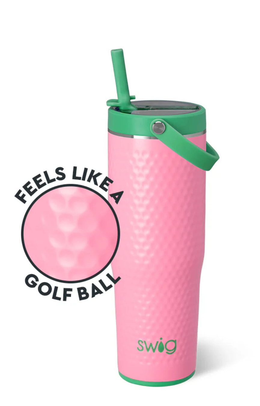 Pink Golf Ball 30oz To-Go Tumbler