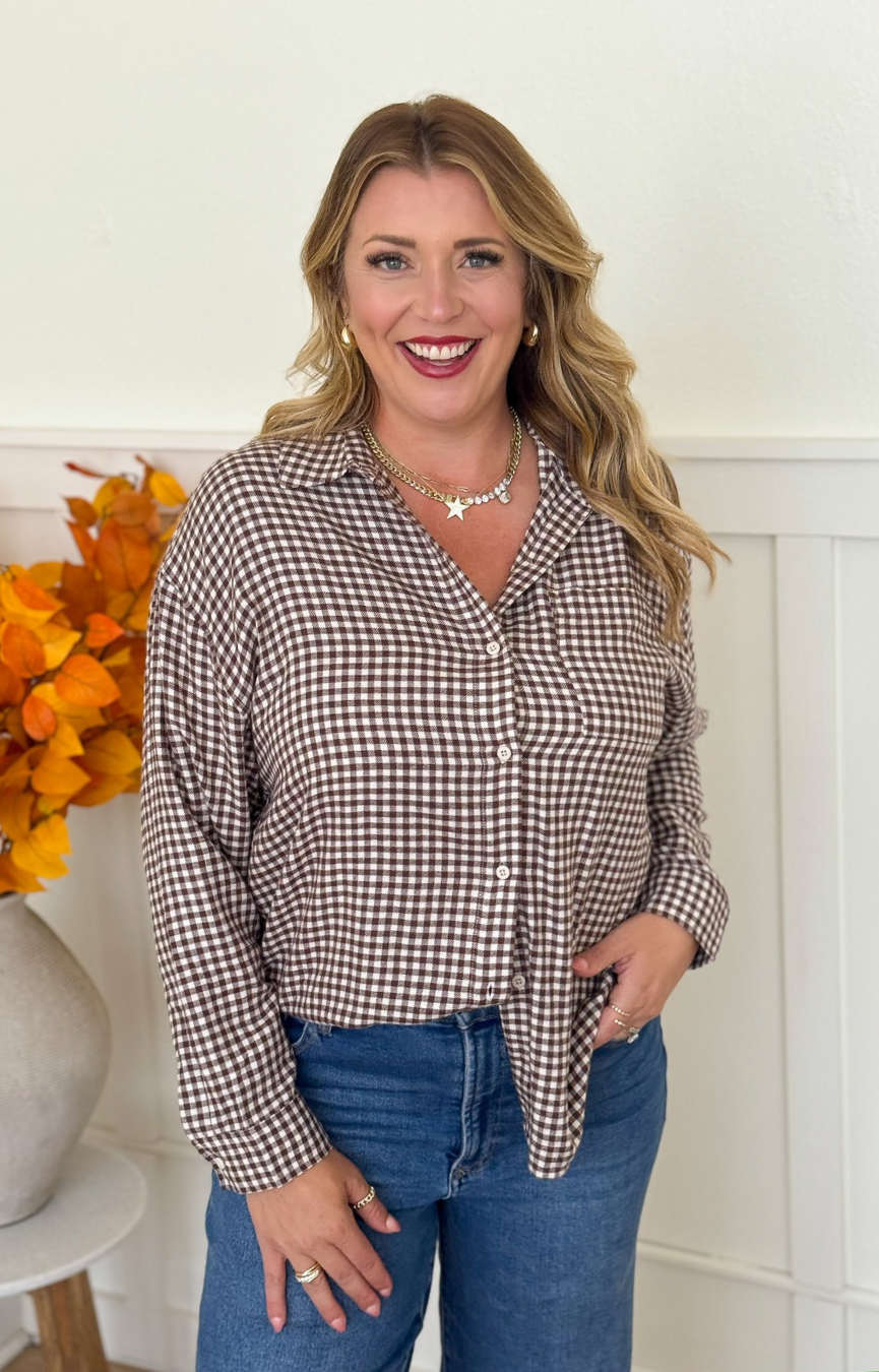 River Plaid Button Up