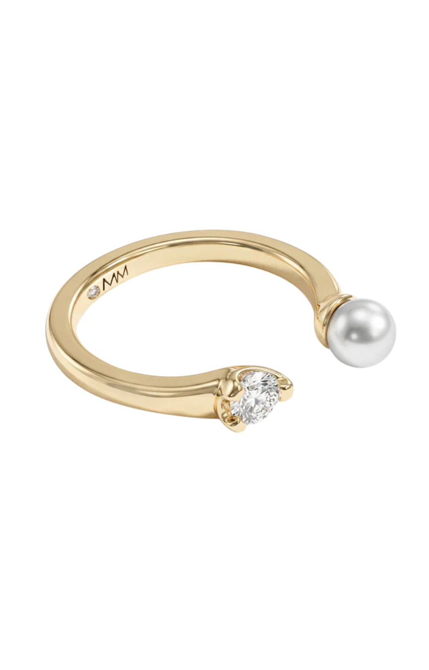 Perfect Pearl Open Ring